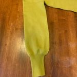 Tahari NWT Knit Sweater Medium Celery Green Rhinestone Wrist Buttons Photo 6