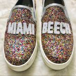 Steve Madden Miami Beech Glitter Slip Ons Size 5.5 Photo 5