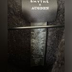 SMYTHE Augen Hand Knit Split Collar Crop Sweater Black Small Photo 2