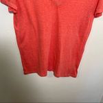 Urban Outfitters V-Neck T-Shirt Coral Burnout Photo 3