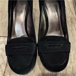 Coach  Black Suede Wedge Heels | Women’s Slip-On Wedges | Size 8.5 Photo 3