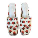 Dolls Kill  Lady Go Diva Strawberry Chunky Platform High Heels Slides Size 5.5 Photo 2