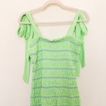Y2K ASOS DESIGN Womens Dress Size‎ 2 Green Smocked Ruffle Coquette Fairy Summer Photo 7