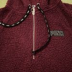 PINK - Victoria's Secret PINK Victoria’s Secret Women’s S 1/2 Zip Deep Pile Hoodie Pullover Sweat… Photo 1