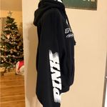 PINK - Victoria's Secret Victoria's Secret Pink Ivy Fleece Relaxed Full Zip Hoodie Color Black Racing Med Photo 1