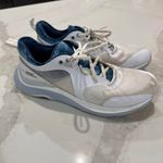 Under Armour  HOVR Omni’s BTG Running Shoes Women's 9 White/Blue Training Workout Photo 3