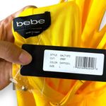 Bebe NWT  Yellow Daffodil Strappy Halterneck Maxi Dress - Large Photo 8