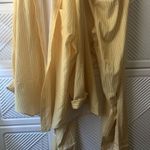 Yellow Striped Women's Jumpsuit Size L Photo 6