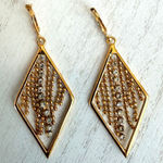 Joan Rivers  Gold-Tone Rhinestone Dangle Earrings Photo 0