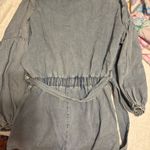 Mabel Mable Denim Puff Sleeve Romper Photo 4