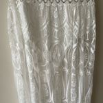 OverMal Women’s Open Back V Neck Sleeveless Maxi Beach Lace Dress Size M. White Size M Photo 4