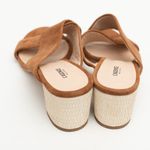 L'Agence L’AGENCE - Gabriella Crossover Suede Block Heel Mules Photo 1