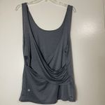 Lululemon re-energized indigo Gray cross back loose yoga tank top size 12 Photo 3