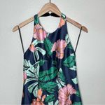 TALULAH Botanical Tropical Print Sleeveless Knee Length Halter Dress Size M Photo 2