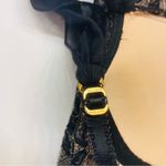 Victoria's Secret  Very Sexy Vintage Garter‎ Snaps Sheer Teddy Lingerie 34B Black Photo 6