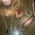 Bundle of Pearl Beaded Jewelry White Pearls, Brown Pearls, Glass Pearls, Beads Photo 1