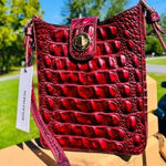 Brahmin Marley Rose Ombre Melbourne Leather Crossbody Bag NWT Photo 0