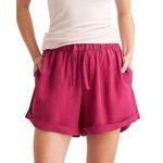 [Papinelle] Pink Tencel Elastic Waist Cuffed Amelie Boxer Short Pajamas Size XL Photo 0