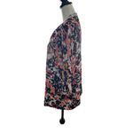 Laura Ashley  3/4 Sleeve Cardigan Petite Medium White Blue Pink Photo 3