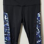 Reebok Black Tye Dye Leggings Small Excellent Condition Photo 0