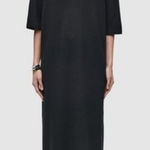 COS  Black Minimalist Midi Dress XS Photo 0