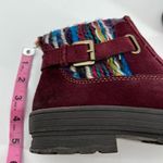 Earth Origins Merlot burgundy Suede Sweater Ankle zip Booties Women’s Size 9 Photo 10