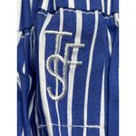 The Frankie Shop  Blue Striped High Rise Baggy Wide Leg Sleepwear Pajama Pants S Photo 2