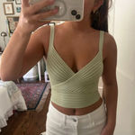 Princess Polly Sage Green Top Photo 0