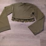 Puma x Fenty long sleeve cropped sweatshirt size XS Green Photo 1