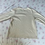 Charter Club long sleeve cream top Photo 3