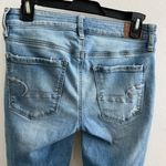 American Eagle  Distressed Super Stretch Skinny Jeggings jeans 4 Blue med Wash Photo 6