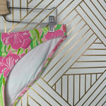 Lilly Pulitzer Surfs Up Bikini Bottom Hibiscus Floral Print Pink Green Size M Photo 3