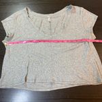 Free People Intimately Gray Ribbed V Photo 5