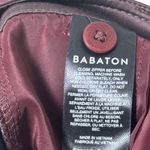 Babaton NWT Aritzia  Command Cropped Trouser Vegan Leather Rich Maroon Size 00 Photo 6