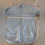 J.Crew  Relaxed Fit Chambray Shirt Womens 8 Blue Long Sleeve Button Up Preppy Photo 10
