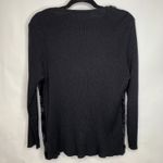 Faux Fur Front Cardigan Full Zip Sz Large? Goth Indie Punk Black Photo 1