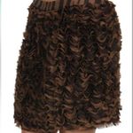 Michael Kors NWT  Chocolate Ruffle Skirt Size 6 Photo 1