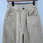 Urban Outfitters  BDG Women W25‎ Modern Boyfriend Corduroy Pant Cream Relaxed Fit Photo 1