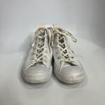 Converse Sloane mid top sneakers leather canvas white womens size 6.5 punk Photo 1