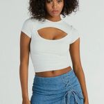 Windsor Lace Up Denim Skort Photo 1