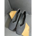 NWT Vivaia Margot 2.0 Black Knit Flat Shoes Square Toe Women's 41 US 9.5 WIDE Photo 5