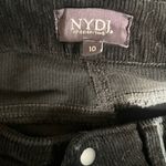 NYDJ  Black Corduroy Marilyn Straight Leg Jeans Size 10 Photo 3