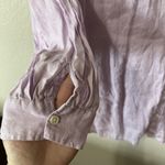 J. Jill Love Linen Essential Button Up Tunic Shirt Plus Size 2X Purple Lagenlook Photo 2