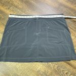 prAna  Lena Gray Skort Womens Size 12 Hiking Stretch Pockets Outdoor Pockets Photo 2