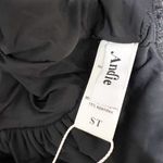 NEW The Augustine Once Piece Swim Bathing Suit Black Silver Ribbed Small Tall Photo 1