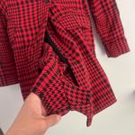 ZARA red houndstooth blazer playsuit romper S Photo 7
