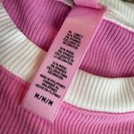 SKIMS  Size M Ringer Long Sleeve Crop Top Bubblegum Pink Soft Lounge Ribbed Photo 2