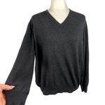Valentino Jeans Wool Blend V Neck Grandpa Pullover Sweater IT Size 56 Gray Photo 13