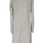 Sol Angeles Anthropologie Cold Shoulder Waffle Knit Midi Dress Gray Size Medium Photo 6