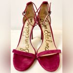 Sam Edelman Ariella Ankle Strap Suede Sandal in Pomegranate Pink Size 10.5 Photo 5